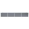 vidaXL Lit sur&eacute;lev&eacute; de jardin Acier galvanis&eacute; 320x80x45 cm Gris