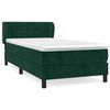 vidaXL Sommier &agrave; lattes de lit avec matelas Vert fonc&eacute; 90x190 cm