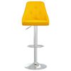 vidaXL Tabourets de bar lot de 2 jaune moutarde tissu