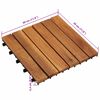 vidaXL Carreau de terrasse 10 pcs Marron 30 x 30 cm Bois d'acacia