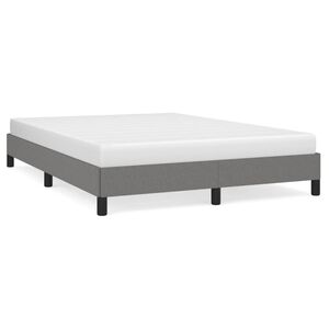 vidaXL Cadre de lit sans matelas gris fonc&eacute; 140x200 cm tissu