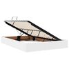 vidaXL Lit avec rangement et LED avec matelas Blanc pur 140 x 190 cm