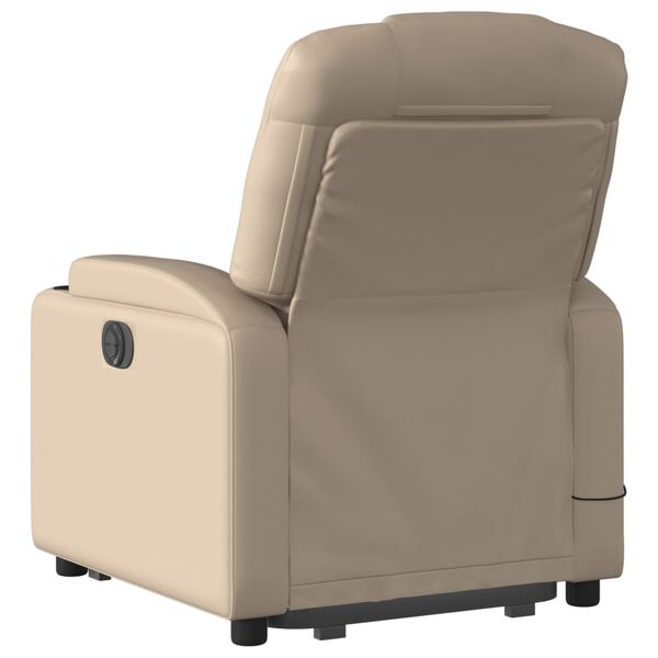 vidaXL Fauteuil inclinable de massage Cappuccino Similicuir