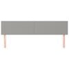 vidaXL T&ecirc;tes de lit 2 pcs Gris clair 90x5x78/88 cm Tissu