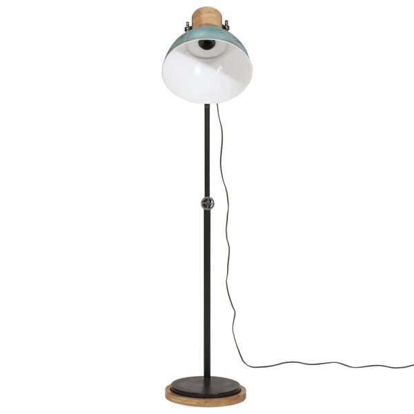 vidaXL Lampadaire 25 W bleu d&eacute;lav&eacute; 30x30x100-150 cm E27