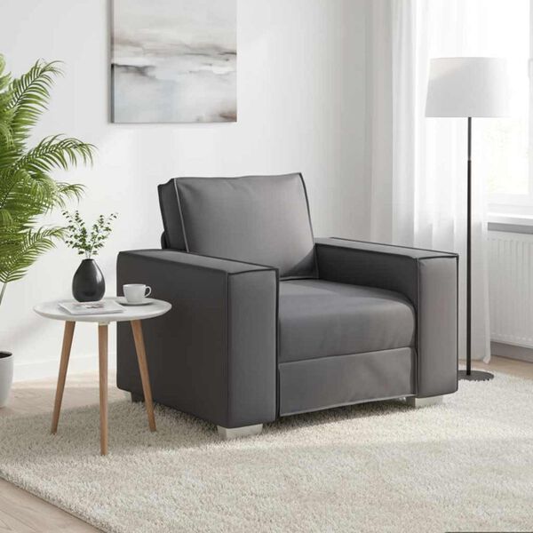 vidaXL Canap&eacute; Gris 99 x 78 x 84 cm tissu