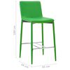 vidaXL Ensemble de bar 3 pcs Similicuir Vert
