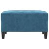vidaXL Repose-pied Bleu 70x55x41 cm Velours