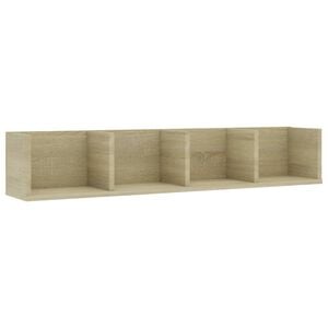 vidaXL &Eacute;tag&egrave;re murale &agrave; CD Ch&ecirc;ne sonoma 100x18x18 cm Bois d'ing&eacute;nierie
