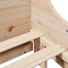 vidaXL Cadre de lit sans matelas 135x190 cm bois de pin massif