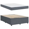 vidaXL Cadre de lit avec matelas Gris fonc&eacute; 160 x 200 cm tissu