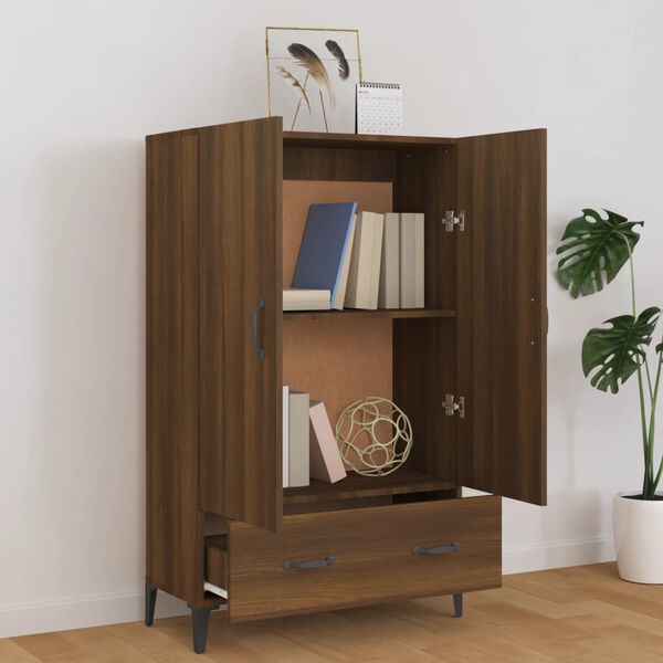 vidaXL Buffet Ch&ecirc;ne marron 70x31x115 cm Bois d'ing&eacute;nierie