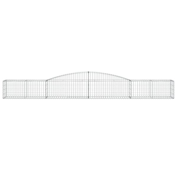 vidaXL Paniers à gabions arqués 5 pcs 400x50x40/60 cm Fer galvanisé