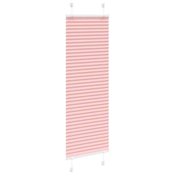 vidaXL Store pliss&eacute; rose 45x100 cm largeur du tissu 44,4 cm polyester