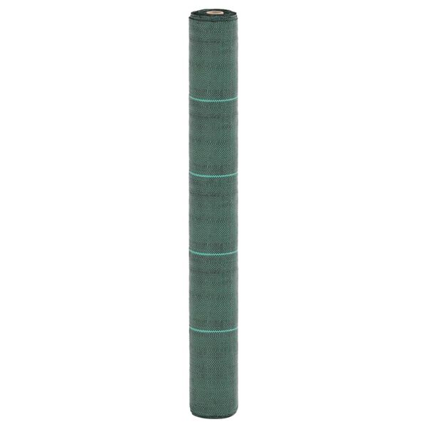 vidaXL Membrane anti-mauvaises herbes vert 1x100 m PP