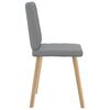 vidaXL Chaises &agrave; manger lot de 6 gris clair tissu