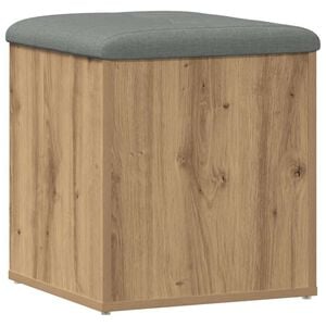 vidaXL Banc de rangement chêne artisanal 42x42x45 cm bois d'ingénierie