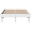 vidaXL Cadre de lit sans matelas blanc 135x190 cm bois de pin massif