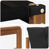 vidaXL Ensemble de canap&eacute;s d'ext&eacute;rieur 6 pcs Naturel et Noir