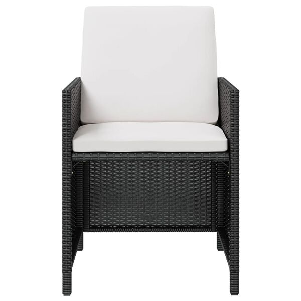 vidaXL Ensemble &agrave; manger d'ext&eacute;rieur 13pcs Rotin et bois d'acacia Noir