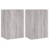 vidaXL Meubles TV muraux 2pcs sonoma gris 40,5x30x60cm bois ing&eacute;nierie