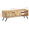 vidaXL Meuble TV 110x30x40 cm Bois massif de manguier