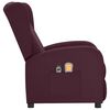 vidaXL Fauteuil électrique de massage Violet Tissu