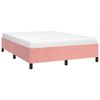 vidaXL Cadre de lit sans matelas rose 140x190 cm velours