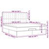 VidaXL Cadre de lit ottoman et matelas cappuccino 160x200cm similicuir