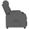 vidaXL Fauteuil de massage Gris fonc&eacute; Tissu