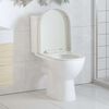 vidaXL Abattant WC &agrave; fermeture en douceur Blanc Carr&eacute;