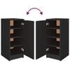 vidaXL Armoire à chaussures noir 30x35x70 cm bois d'ingénierie