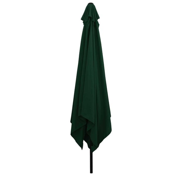 vidaXL Parasol de jardin Vert et Noir 295 x 295 x 245 cm