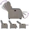 vidaXL Fauteuil inclinable électrique taupe tissu