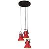 vidaXL Lampe suspendue 25 W rouge délavé 30x30x100 cm E27