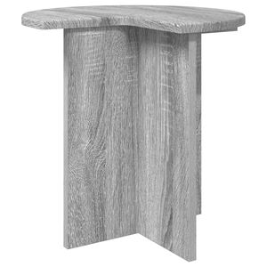 vidaXL Table d'appoint Sonoma gris &Oslash; 39 x 38 cm Bois d'ing&eacute;nierie