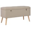 vidaXL Tabourets de rangement lot de 3 Beige Tissu