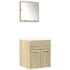 vidaXL Ensemble de meubles de salle de bain 3 pcs ch&ecirc;ne sonoma