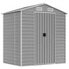 vidaXL Abri de jardin gris clair 191x130x198 cm acier galvanis&eacute;