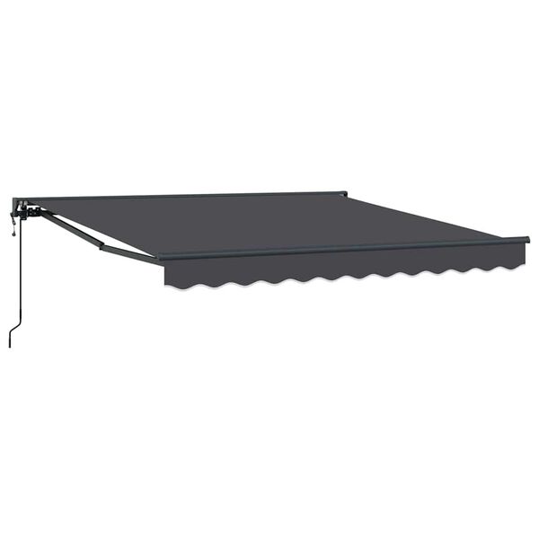 vidaXL Auvent R&eacute;tractable Anthracite 300 x 250 cm Polyester et m&eacute;tal