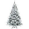 vidaXL Sapin de No&euml;l artificiel avec 300 LED Blanc 240 cm PE et PVC