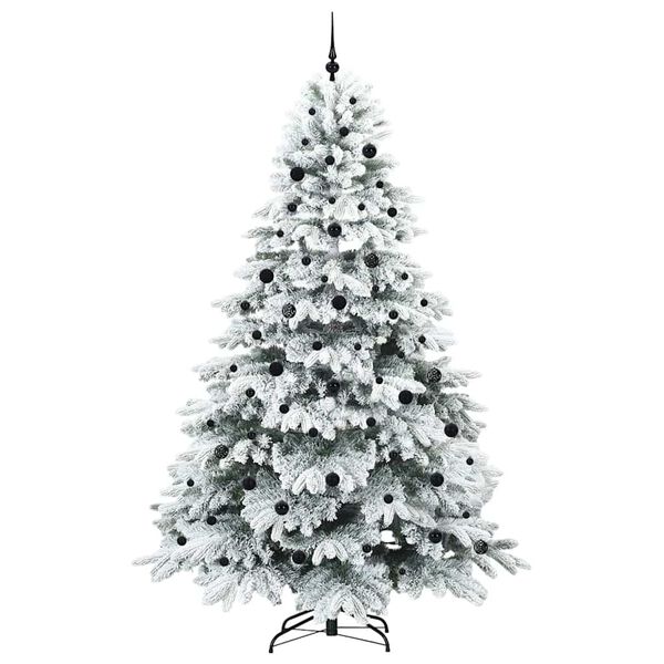 vidaXL Sapin de No&euml;l artificiel avec 300 LED Blanc 240 cm PE et PVC