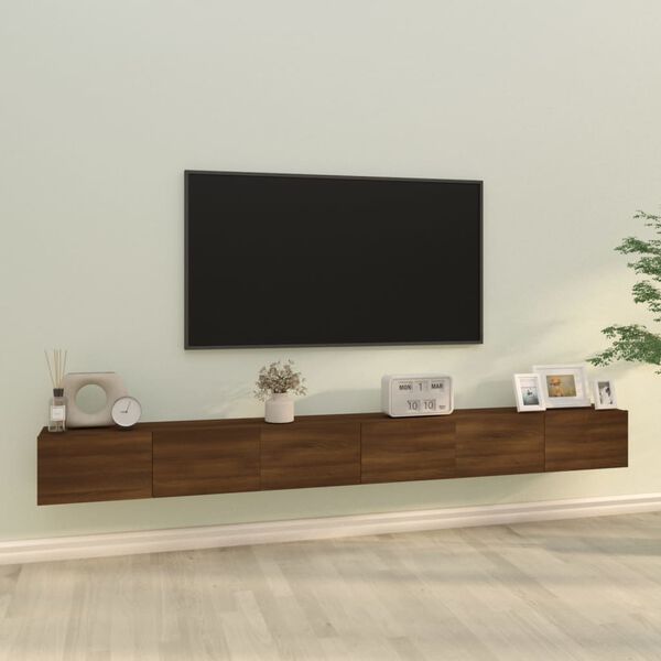 vidaXL Ensemble de meubles TV 3 pcs Chêne marron Bois d'ingénierie