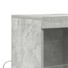 vidaXL Buffet gris b&eacute;ton 81x37x100 cm bois d'ing&eacute;nierie