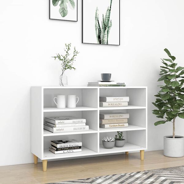 vidaXL Buffet blanc 103,5x35x70 cm bois d'ingénierie