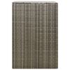 vidaXL Abri pour poubelle Gris 70x80x117 cm Résine tressée