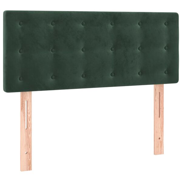 vidaXL Tête de lit Vert foncé 80x5x78/88 cm Velours