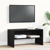 vidaXL Meuble TV ch&ecirc;ne noir 80x40x40 cm bois d'ing&eacute;nierie