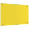 vidaXL Protection de cuisine 2 pcs Jaune 80 x 50 cm verre tremp&eacute;