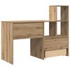 vidaXL Bureau Ch&ecirc;ne artisanal 131,5 x 50 x 106,5 cm Bois d'ing&eacute;nierie